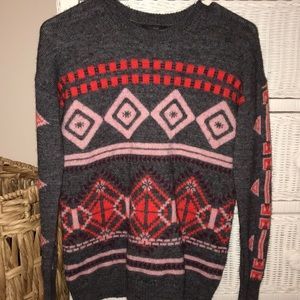 J. Crew geometric fair isles sweater
